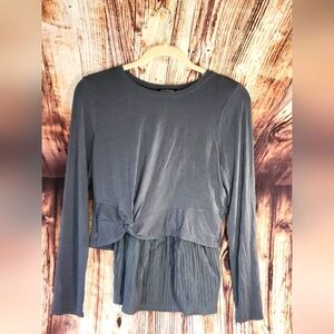 Express Women's Long Sleeve Crop Top With Tank Top